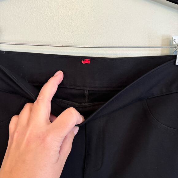 Spanx Pants Womens L/XL Black Stretch Ponte Skinny Slim High Rise Pull On Casual - Picture 5 of 8